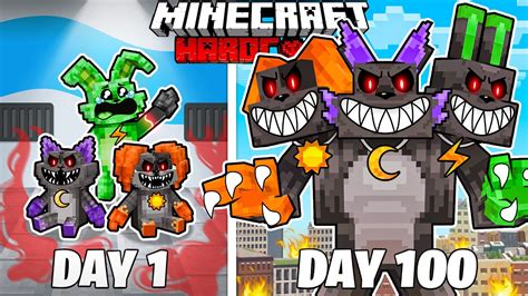 I Survived Days As Evil Smiling Critters In Hardcore Minecraft