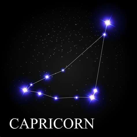 Capricornio Signo Del Zod Aco Con Hermosas Estrellas Brillantes En El