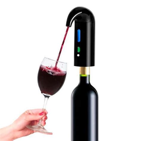 Aerador decanter de vinho eletrico dispenser automático cabo usb