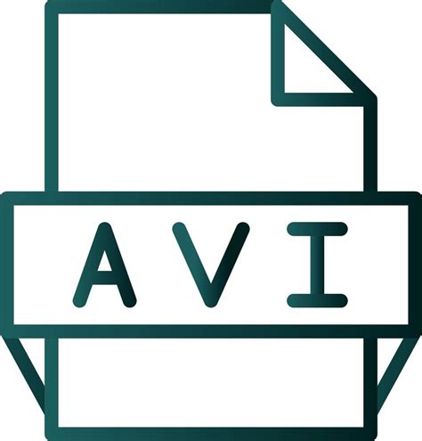 Avi File Format Icon Vector Art At Vecteezy