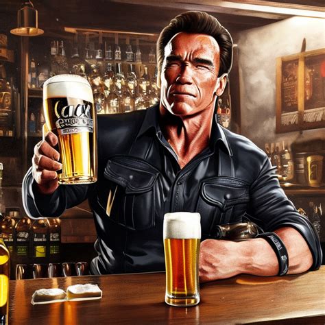 This Is My Last Drink Said Arnold Schwarzenegger By Jacek Jacenty