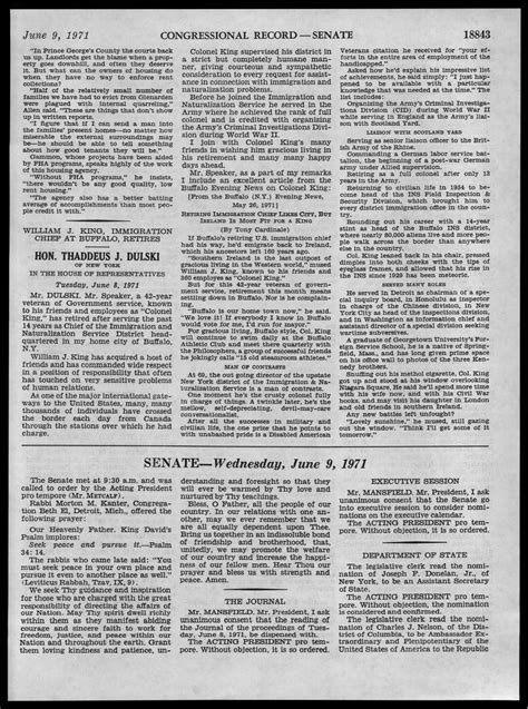 Prayer Of The Guest Chaplain Of The U S Senate Rabbi Morton M Kanter On 9 June 1971 • The