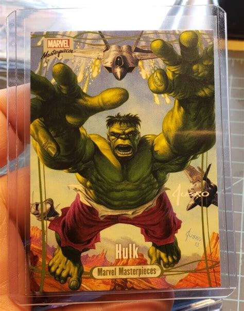 2014 Marvel Masterpieces Joe Jusko Hulk Promo Card Ebay