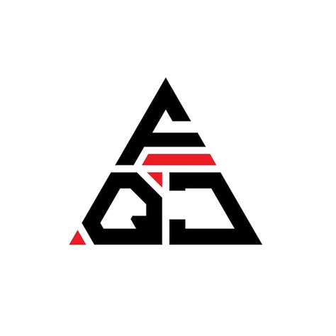 Fqj Diseño De Logotipo De Letra Triangular Con Forma De Triángulo Fqj