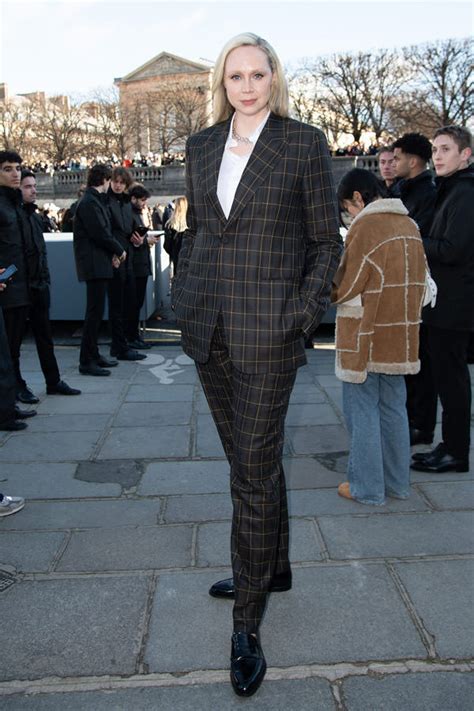 Wednesday Star Gwendoline Christie At The Dior Homme Fashion Show In