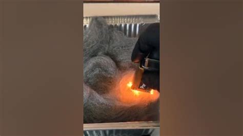 9v Battery Steel Wool Youtube