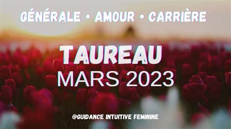 TAUREAU MARS 2023 YouTube