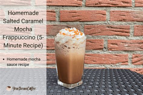 Homemade Salted Caramel Mocha Frappuccino (5-Minute Recipe)