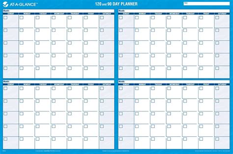 Free Printable 90 Day Calendar Pdf