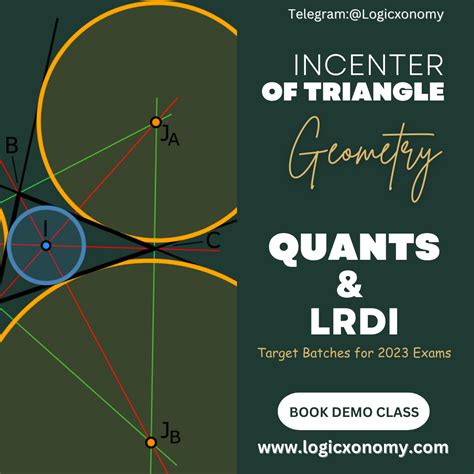 What Are The Incenter Inradius And Incircle Of A Triangle Geometry Explained By Rajnikant