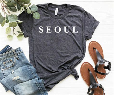 Korean Shirt Seoul Korean Fashion Korean Tshirt Kpop Etsy