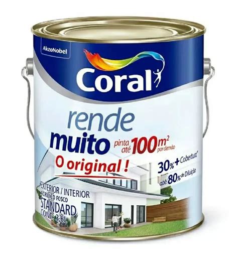 Tinta Acrílica Rende Muito Branco Gelo 3 6 Litros Casa Construfaz