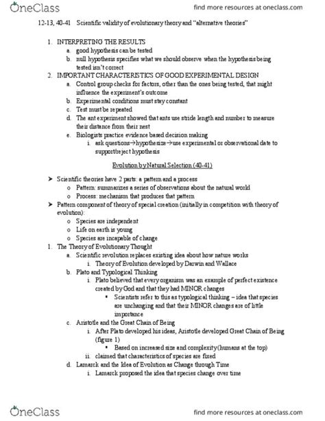 Biol Lecture Notes Winter Lecture Null Hypothesis