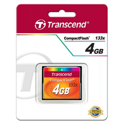 Transcend Compact Flash Card 4GB 133X Ale Pl