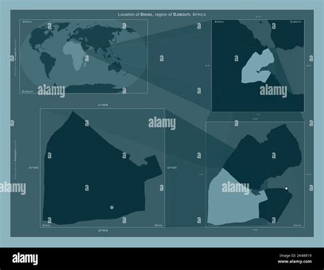 Dikhil Region Of Djibouti Diagram Showing The Location Of The Region