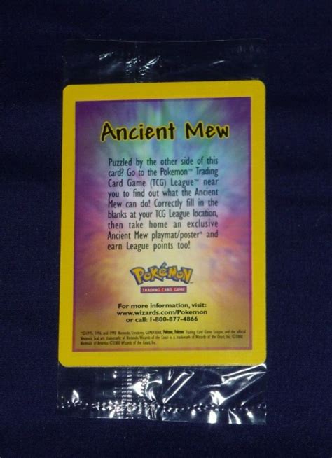 Mavin Sealed Ancient Mew Pokemon Movie Promo Card Double Holo