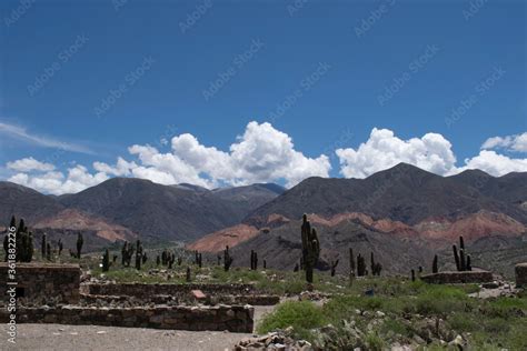 Vista panorámica del Pucará de Tilcara sitio arqueológico del norte