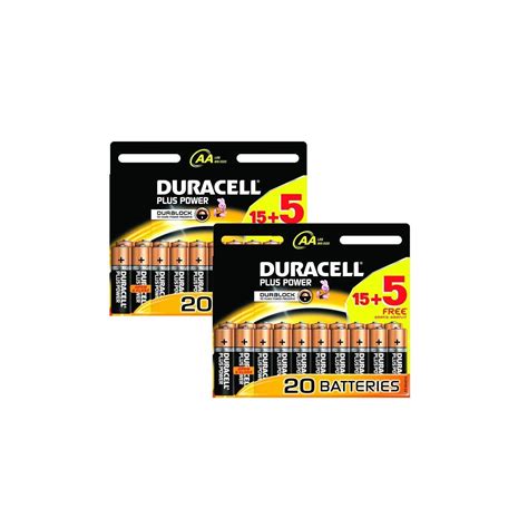 Duracell Plus Aa Battery 20 X 2 Pack Laptops Direct