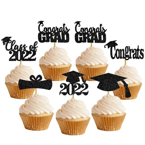 Buy Pcs Cupcake Toppers Graduation Toppers For Cupcakes