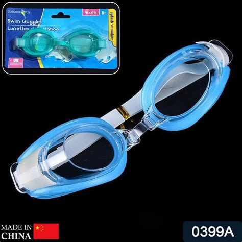 0399A SWIMMING GOGGLES WITH ADJUSTABLE CLEAR VISION ANTI-FOG WATERPROO ...