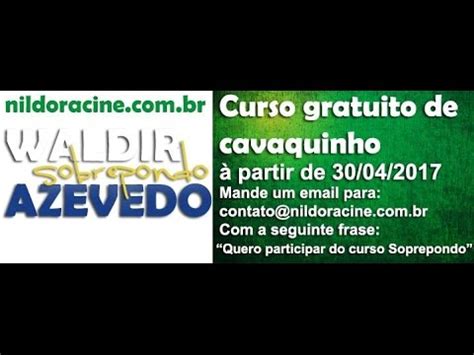 CURSO GRATUITO DE CAVAQUINHO ONLINE AULA 01 Nildoracine Br