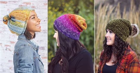 13 Slouchy Beanie Free Crochet Patterns Crocht