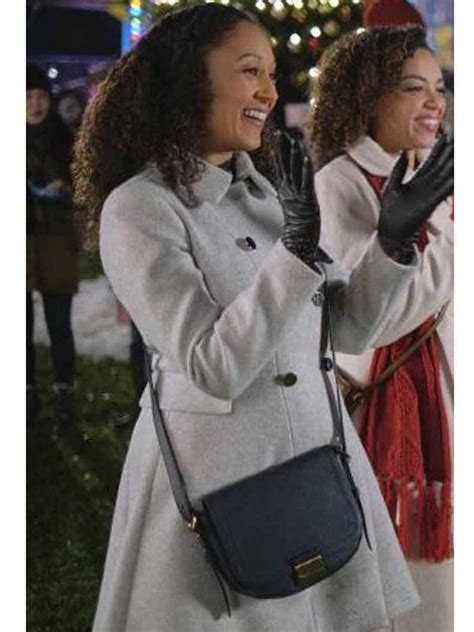 Christmas Comes Twice Tamera Mowry-Housley Grey Coat