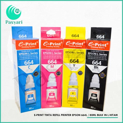 Jual E Print Tinta Refill Printer Epson 664L 80ml Bulk In L Series