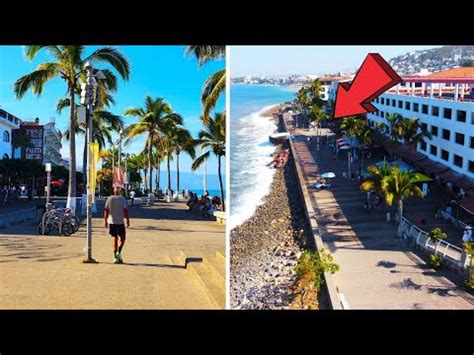 Malecon Boardwalk Puerto Vallarta Walking Tour Youtube