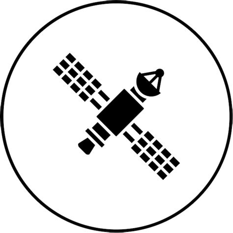 Premium Vector Space Satellite Icon