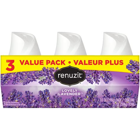 Renuzit Adjustable Solid Gel Air Freshener Cones Lovely Lavender 7oz