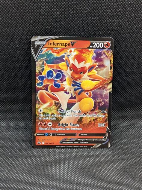 Infernape V Swsh Black Star Promo Ultra Rare Pokemon Card Near Mint