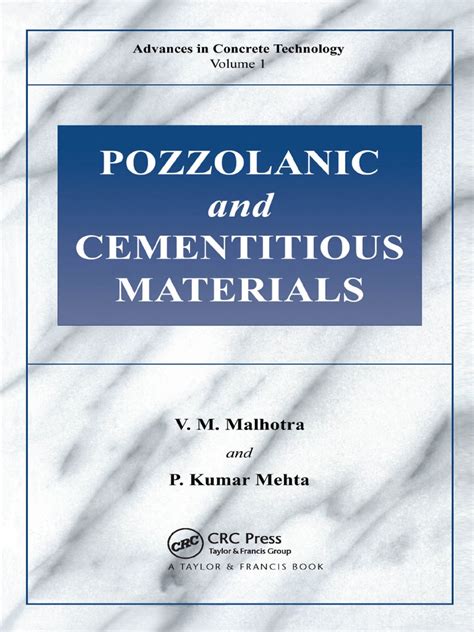 Pozzolanic and Cementitious Materials | PDF | Concrete | Cement