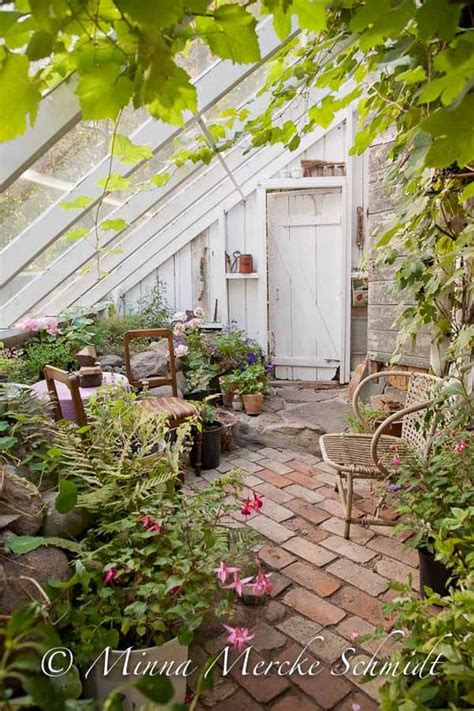 Greenhouses Slanted Walls And Bricks On Pinterest