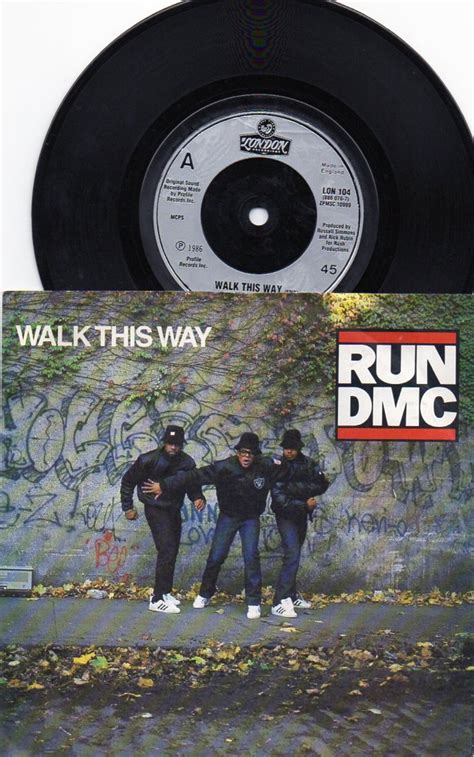 Run Dmc Walk This Way Vinyl Record Etsy