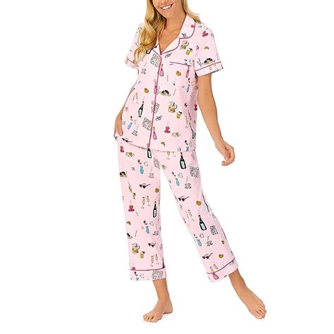 Women S Bedhead Pjs Short Sleeve Classic Cropped Pj Set Zappos