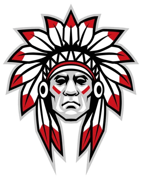 Indian Warrior Head Logo