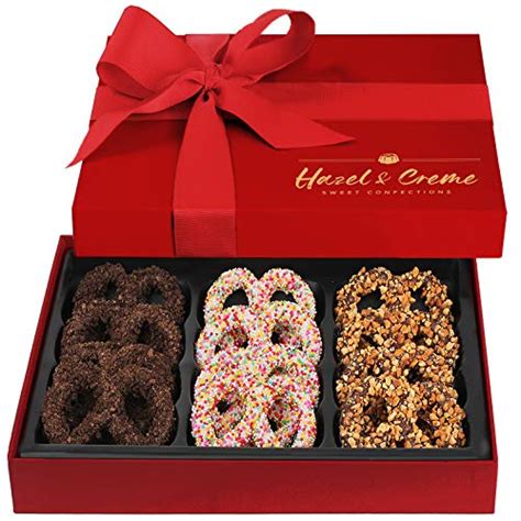 Hazel And Creme Chocolate Covered Pretzel T Box Gourmet Pretzels Food T Anniversary