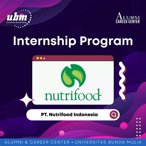 Internship Festival PT Nutrifood Indonesia ACC UBM