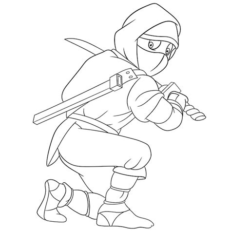 Coloriages ninja à imprimer