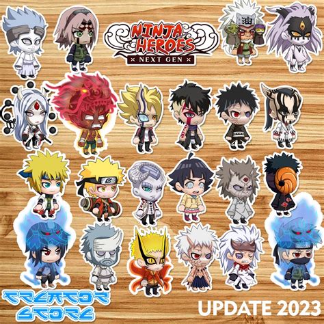 Jual Sticker Naruto Ninja Heroes Chibi Stiker Vinyl Sticker All