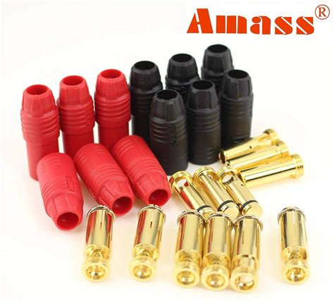 Pairs Pairs Amass As Male Female Anti Spark Connector Mm Gold