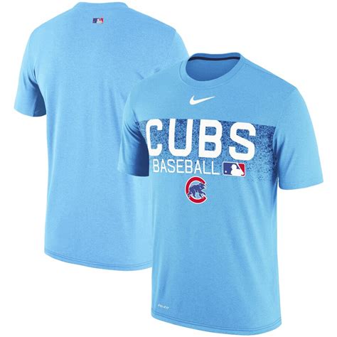 Mens Chicago Cubs Nike Light Blue Authentic Collection Legend Team