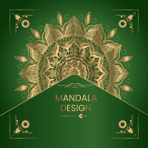 Projeto De Vetor De Mandala Vetor Premium