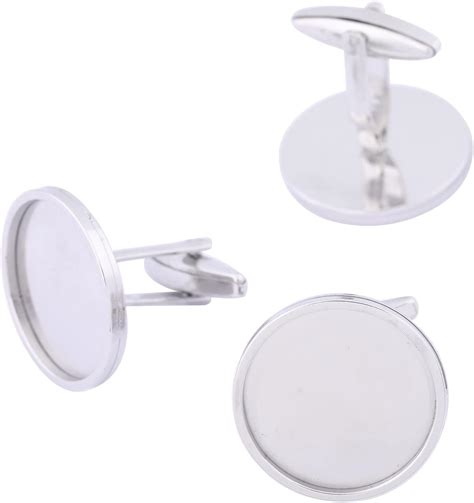 Amazon Reidgaller Pcs Mm Cabochon Cufflink Bezel Setting Trays