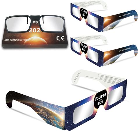 Qonbink Solar Eclipse Glasses Approved Pack Ce And Iso