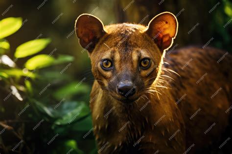 Premium Photo A Fossa The Sleek And Elusive Predator Of Madagascars