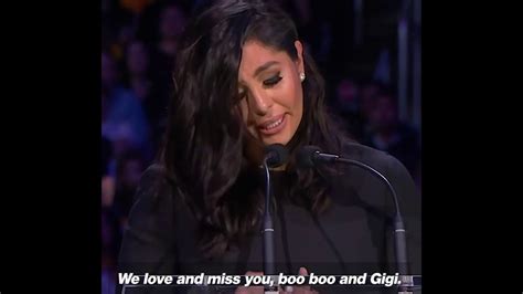 Vanessa Bryant Gives Emotional Speech For Husband And Daughter Kobe And