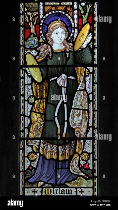 A Stained Glass Window By Clayton Bell Depicting Saint Miriam St