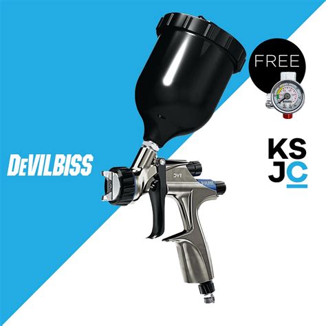 Devilbiss Dv Basecoat Hvlp Spray Gun With Dv B Plus Hvlp Air Cap